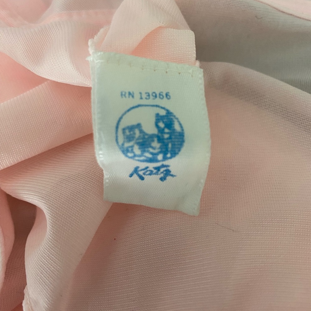 Vintage Pink S Delicate Embroidered sleeve Cottagecore feminine - Picture 8 of 13